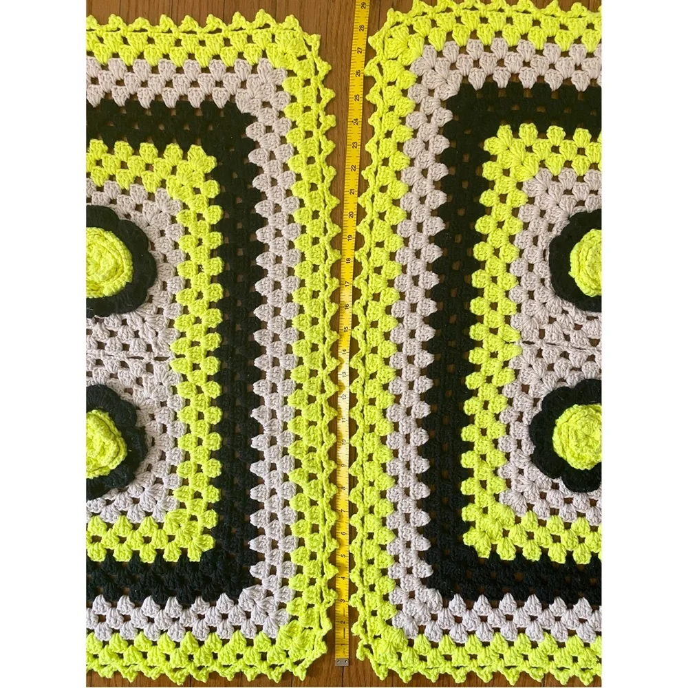New Set of 3 Handmade Rug/Mat Crochet